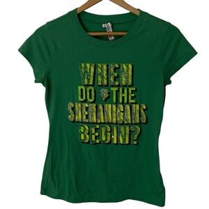 C32- Green St Patty’s Day Shirt - Ladies Large